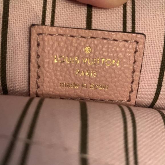 Louis Vuitton Sorbonne Empreinte Leather Monogram Backpack in Pink USED - Picture 8 of 11